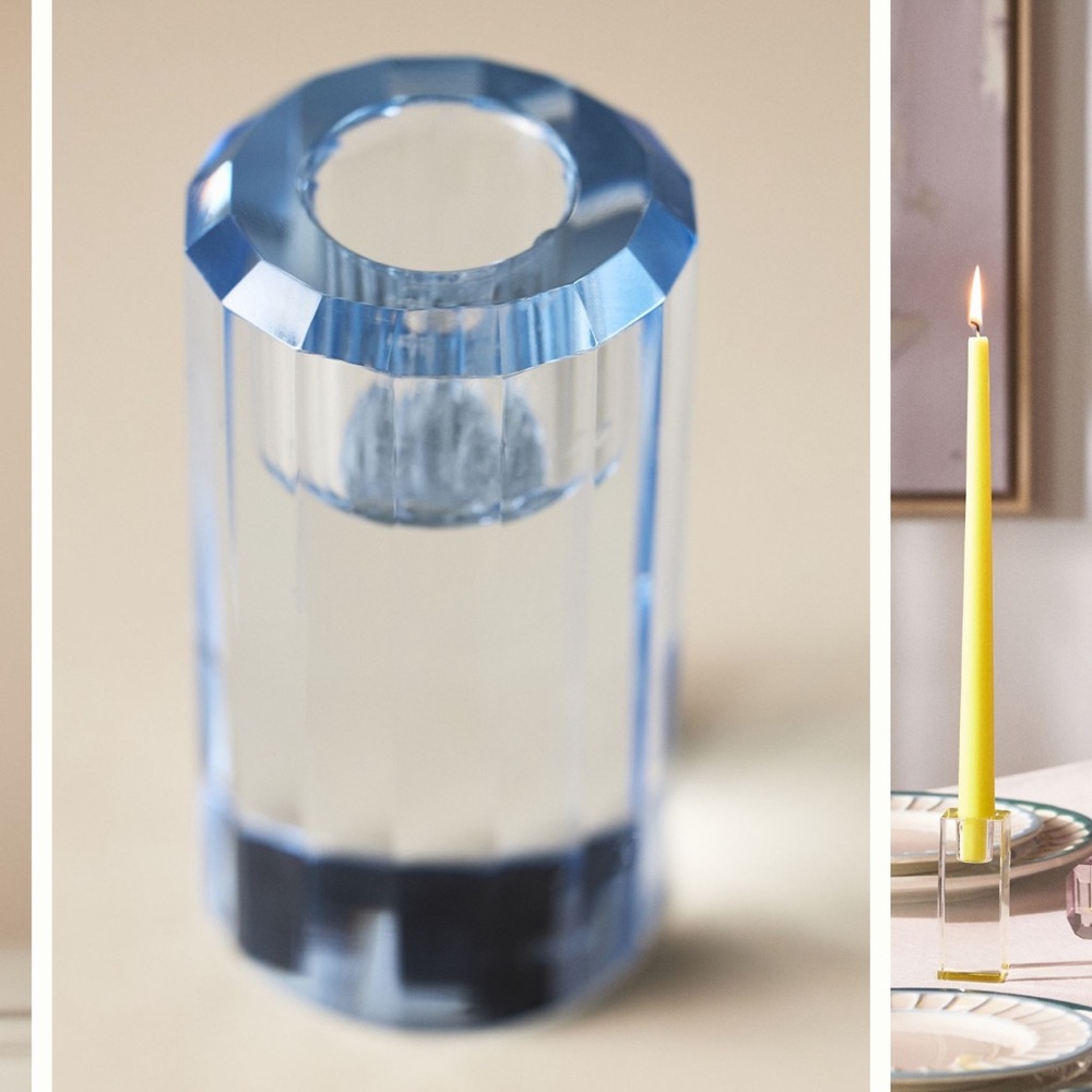 Anthropologie glass candle holders - Picture 8 of 8